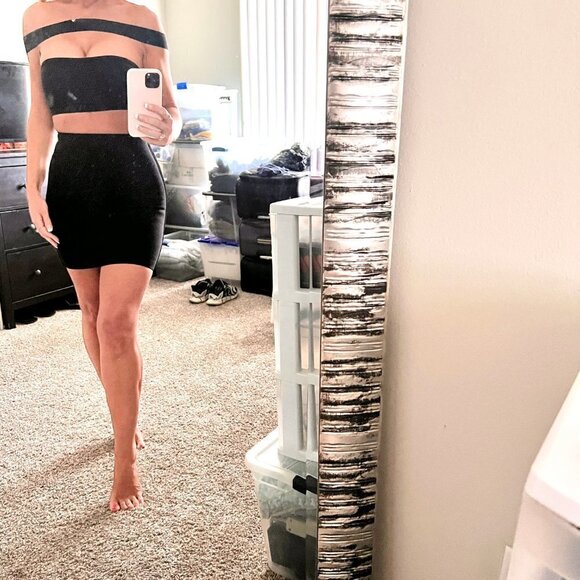 Bandage Bodycon Dress Herve Leger Style!Perfect 4 Valentine's Day!💕 Sz S - Picture 4 of 12